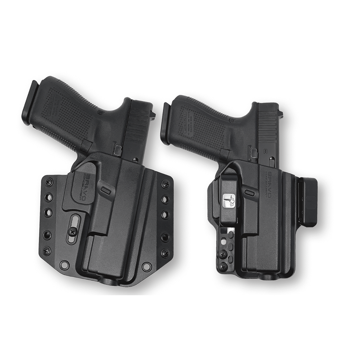 2 Gun Holster Bundle - (OWB) / (IWB)– Bravo Concealment