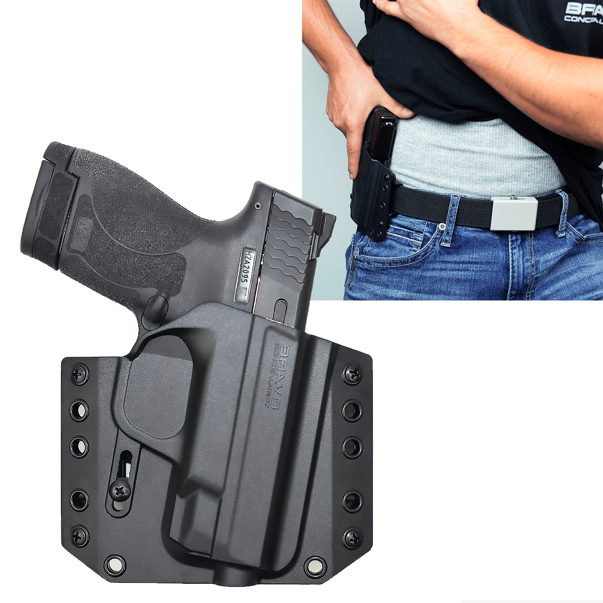 S&W Shield 9 (2.0) Holster  OWB Concealed Carry Holster– Bravo Concealment