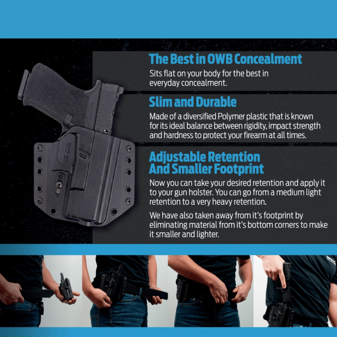 OWB BCA Concealed Carry Gun Holster– Bravo Concealment