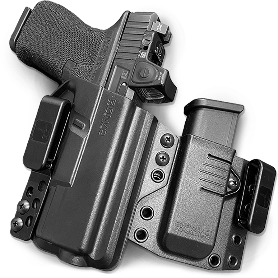Holster for Glock™ 19 23 32 - IWB Holster for Concealed Carry/Custom fit to  Your Gun - Bravo Concealment : Sports & Outdoors 